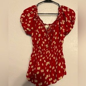 No boundaries womens floral top